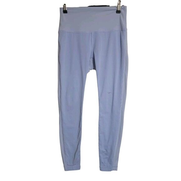 Lululemon Leggings Womens 6 Blue Wunder Train HR Tight 25” Everlux Gym lw5by5s - Picture 1 of 9